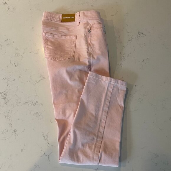 Calvin Klein Jeans Casual 5 Pocket Cotton Jeans Soft Bubblegum Pink Sz 6 - Picture 10 of 10